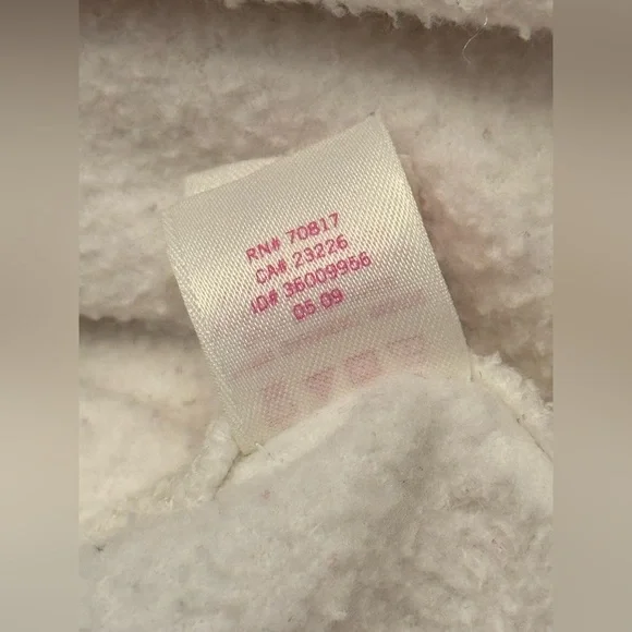 VS PINK VINTAGE Y2K FULL ZIP HOODIE WHITE RAINBOW BLING LOVE BROKEN HEART RARE M - Picture 11 of 11